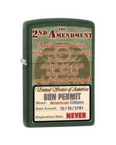 Zippo 2nd Amendment Gun Permit 48272
